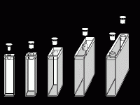 21-G Glass Cuvette, Stopper Top, Standard, Absorbance
