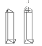 4 SB Triangular Fluorescence cuvette