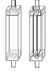 46F and 47F Quartz Flow Cell, In Line