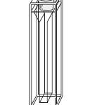 29F-Q-10 Quartz Cuvette Stopper Top semi-micro Fluorescence