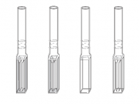 Q-10-GS Quartz cuvettes with pyrex graded seal