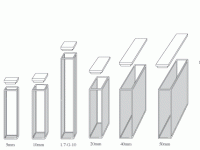 1-I IR Cuvette Open Top Standard, Absorbance, Infrasil