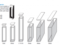 1-Q Quartz Cuvette Open Top Standard, Absorbance