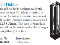 CH2049 Cell holder for de-mountable cells